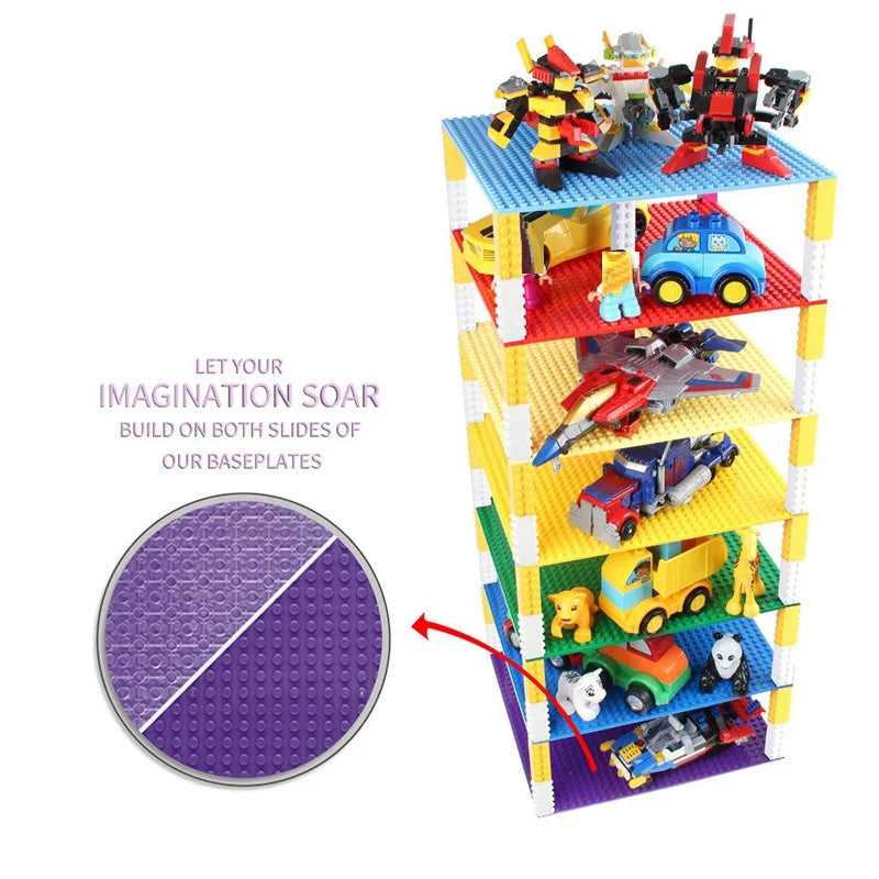 Classic Base Plates Plastic Bricks Double-sided 16*32 32X32 Dots City Blocks Baseplate DIY Parts Board Toys Kids Gift