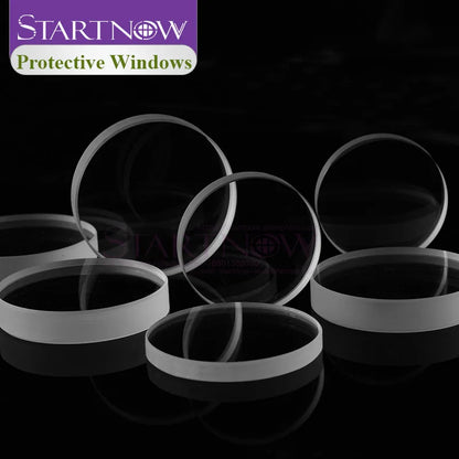 Startnow Fused Silica Laser Protective Windows for WSX Raytools Laser Cutting Machine Head Parts 25x3 28x4 Laser Debris Shield