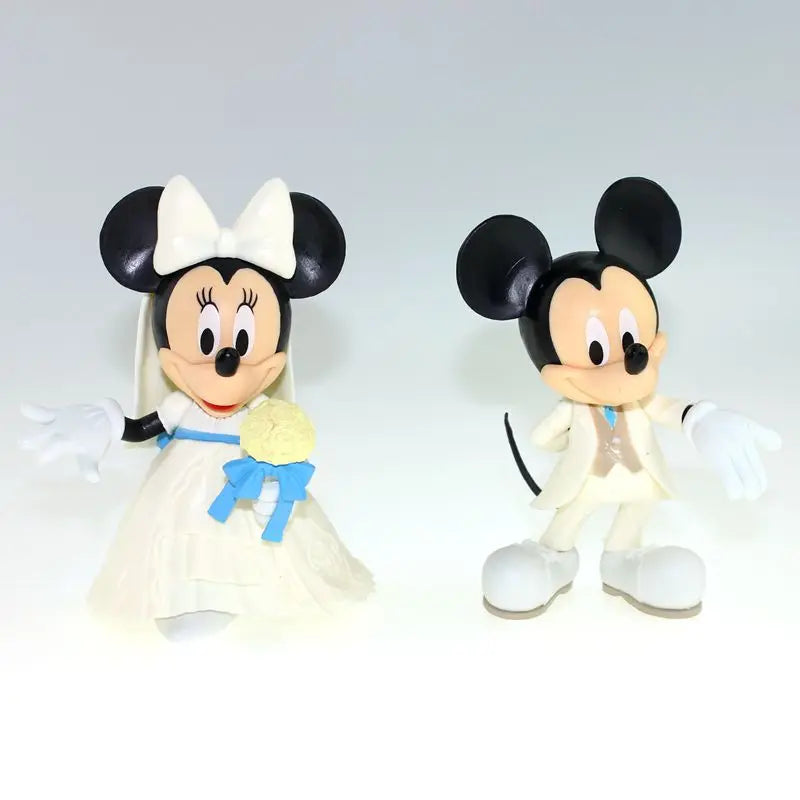 2 pcs/set Disney Action Figures Toys Mickey  Minne Model Toy  Wedding Doll gift