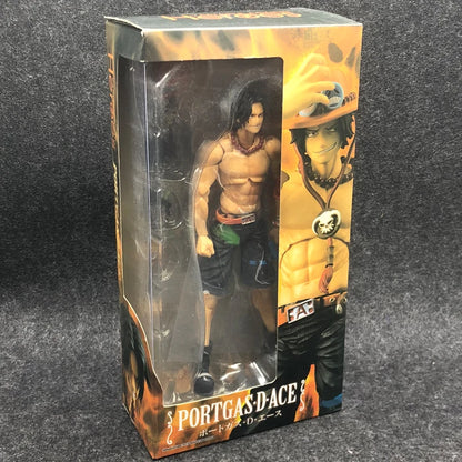 Anime One Piece 18cm BJD Joints Moveable ACE PVC Action Figure Collection Model Toys