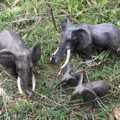 Oenux African Wild Animals Elephant Model Simulation Big Mammoth Action Figures Figurine PVC Educational Toy For Kids Gift
