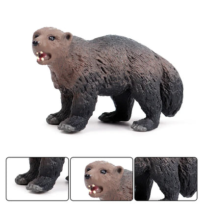 Oenux Forest Wild Animals Badger Brock Tapirus indicus Beaver Anteater Action Figures Model PVC Collection Education Kid Toy