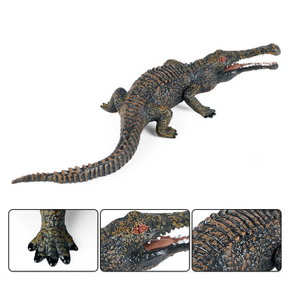 Oenux Wild Animals Action Figures Simulation Sarcosuchus Crocodiles Boar Croc Model PVC Collection Decorate Kids Educational Toy