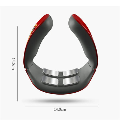 Electric Neck and Shoulder Pulse Massager 6 Mode 9 Levels Adjustable Cervical Vertebra Relax Pain Relief Kneading Machine