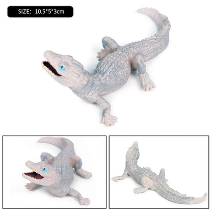 Oenux Wild Animals Action Figures Simulation Sarcosuchus Crocodiles Boar Croc Model PVC Collection Decorate Kids Educational Toy