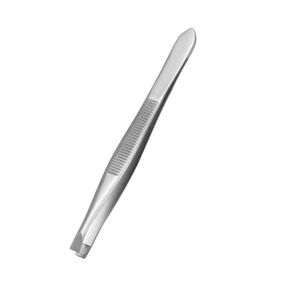 Eyebrow Tweezer Stainless Steel Beauty Clip Slant Tip Flat Tip Eyebrow Tweezer Clip for Eyebrow Trimming Face Hair Removal Tools
