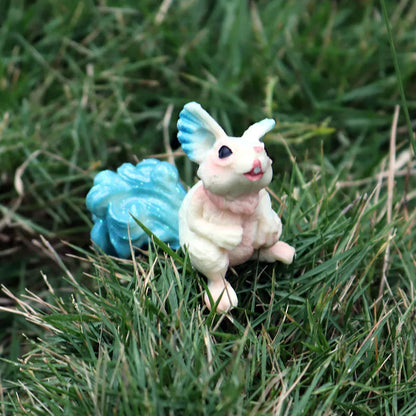 Oenux Original Genuine Fairy Tale Fly Horse Simulation Animal Mythical Elves Elf Pegasus Action Figures Model PVC Cute Kids Toy