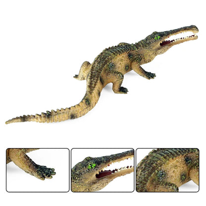 Oenux Wild Animals Action Figures Simulation Sarcosuchus Crocodiles Boar Croc Model PVC Collection Decorate Kids Educational Toy