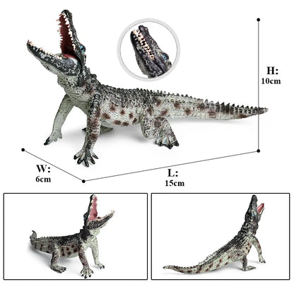 Oenux Wild Animals Action Figures Simulation Sarcosuchus Crocodiles Boar Croc Model PVC Collection Decorate Kids Educational Toy
