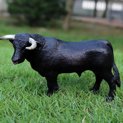 Oenux Simulation Cute Farm Animals Milk Cow Cattle Calf Angus Bull OX Buffalo Model Action Figures Educational Cute Toy Kid Gift