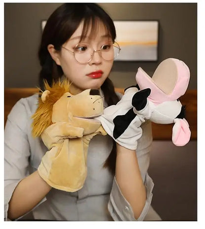Soft Stuffed Animal Toy Story Cartoon Figure Doll Plush Toys Horse Kids Party Decoration Kawaii Hand Finger Puppet For Children