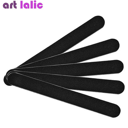5Pcs Emery Board Nail Files, Straight Sandpaper Files for Nail Art DIY Manicure