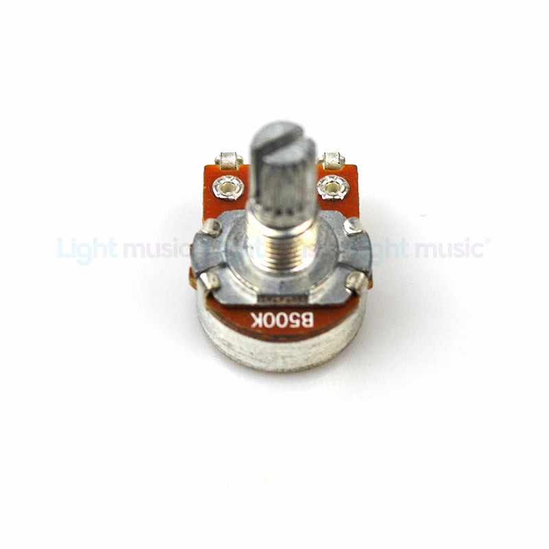 2pcs A500K B500K A250K B250K Potentiometer Splined Small Pot Electric Guitar Bass Effect Amp Tone Volume 15mm 18mm Shaft Parts