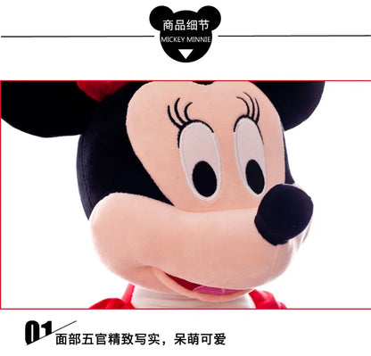 40-100cm Stuffed Mickey&Minnie Mouse Plush Toy Soft Goofy Pluto Donald Duck Mickey Minnie Dolls Birthday Wedding Gifts for Kids