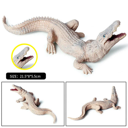 Oenux Wild Animals Action Figures Simulation Sarcosuchus Crocodiles Boar Croc Model PVC Collection Decorate Kids Educational Toy