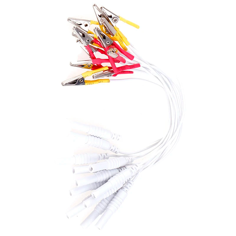 12pcs/lot Alligator Clip Cable, Acupuncture Needles Clip for Electronic Acupuncture Treatment Instrument