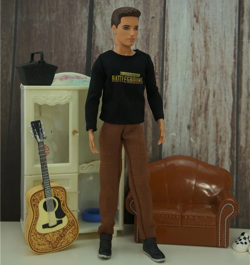 Quality 1/6 Doll Clothing Casual Wear Handmade Clothes Outfit For 29CM Ken Prince Doll Accessories DIY Doll Suits Coat Decors