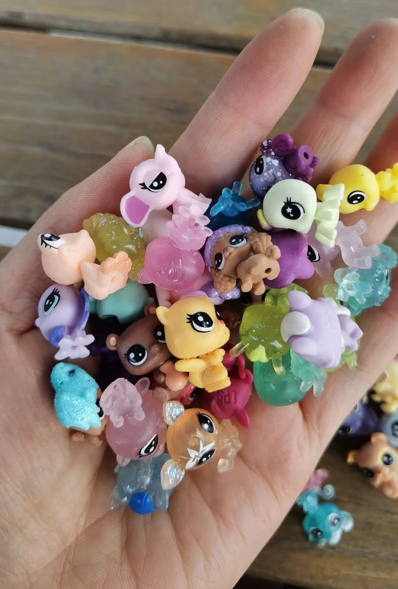 10PCS Littlest Pet Baby Tiniest Mini Figure Original Super Tiny Animal Sheep Bird Bunny Kids Toy Collectibles
