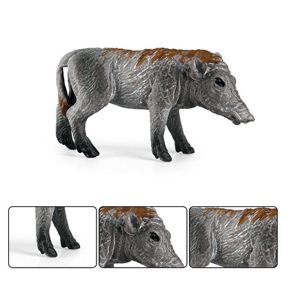 Oenux Wild boar Tapirus Indicus Porcupine Animals Simulation Model Action Figures Figurine Educational Collection Kids Toy Gift