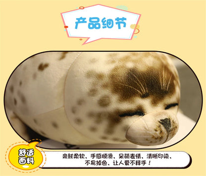 Large Kawaii Sea Lion Plush Toys Soft Marine Animal Cute Seal Stuffed Doll for Kids Gift Sleeping Pillow 3D Novelty Plaything