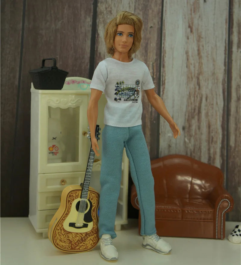 Quality 1/6 Doll Clothing Casual Wear Handmade Clothes Outfit For 29CM Ken Prince Doll Accessories DIY Doll Suits Coat Decors