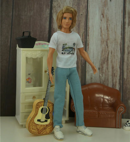 Quality 1/6 Doll Clothing Casual Wear Handmade Clothes Outfit For 29CM Ken Prince Doll Accessories DIY Doll Suits Coat Decors