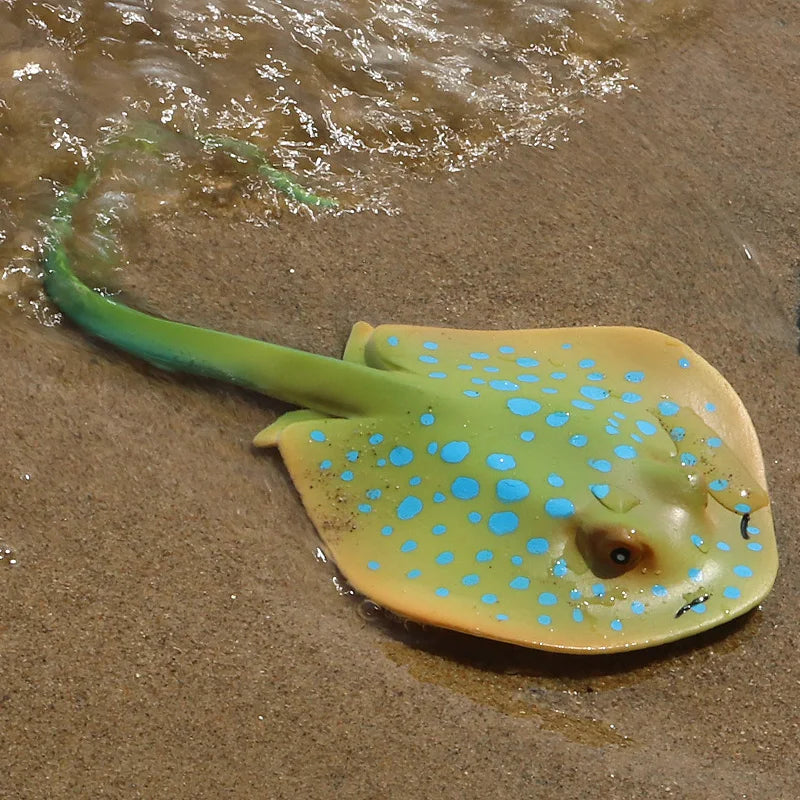 Oenux Sea Life Animals Ray Devilray Mantaray Model Action Figures Figurines Ocean Marine Aquarium Education Kids Toy Gift