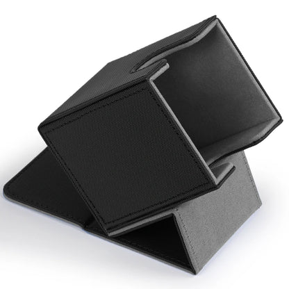Card Deck Box,Card Deck Case Holds 100+ Sleeved Cards, PU Leather Card Storage Box For  TCG game trading cards.