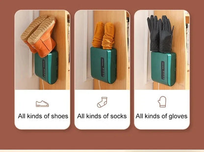 220V Electric Shoe Dryer, Portable Shoe & Boot Drying Machine with Sterilization Deodorization, Heated Foot Protector for Gloves