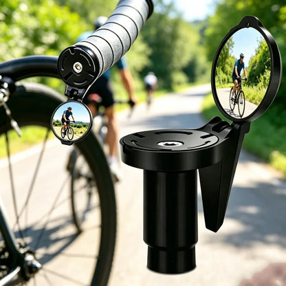 Bicycle Rear View Convex Mirror, 1PC Drop Bar Handlebar Mount Bike Back Sight Reflector, Lightweight Acrylic Lens Cycling Mirror