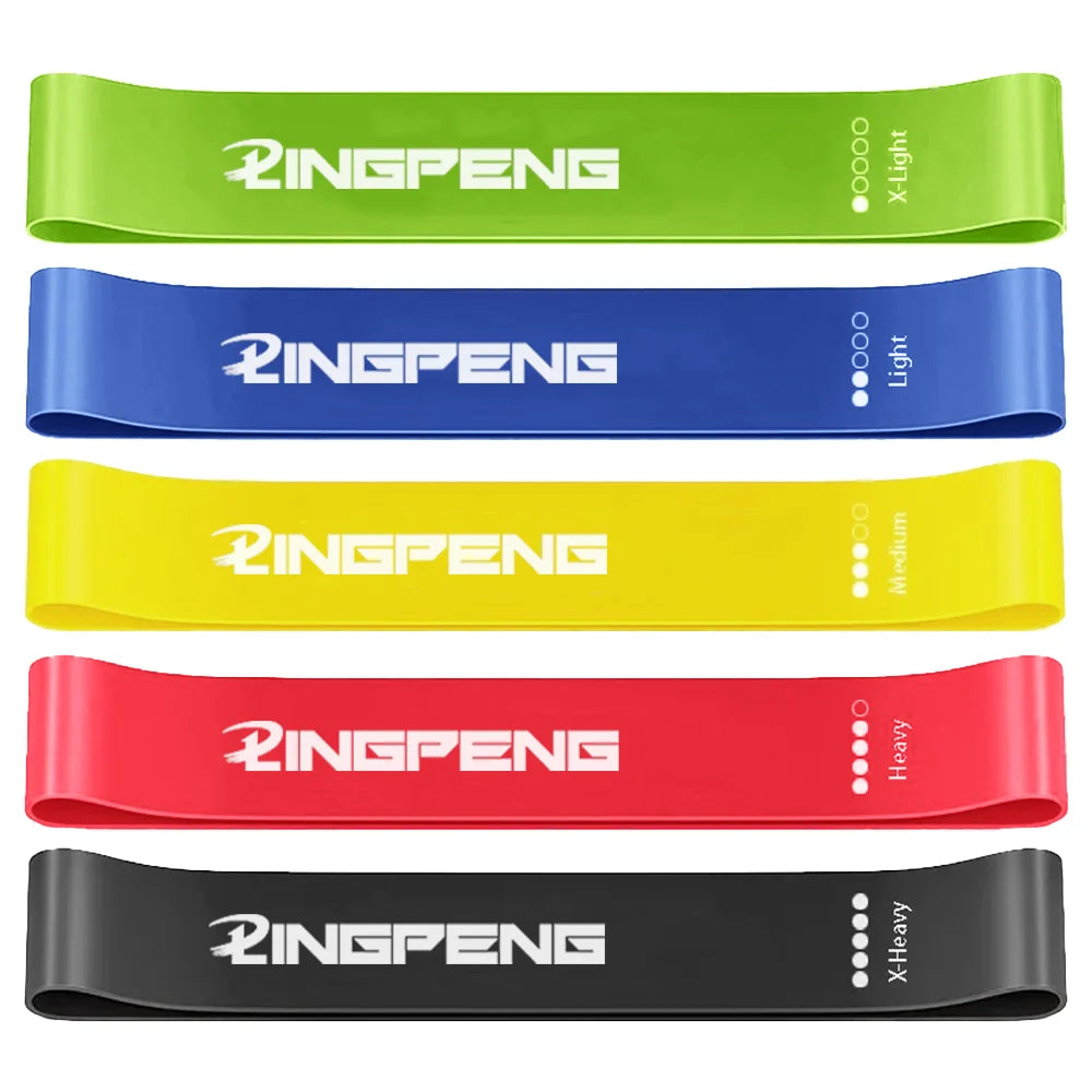 Resistance Loop Exercise Bands 5 Different Resistance Levels Elastic Band Suitable for Arm Leg Stretching and Strength Training