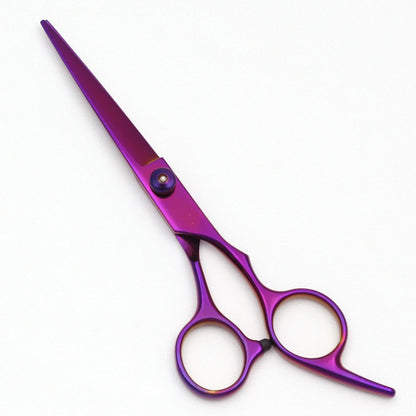 Hairdressing Scissors Japan Stainless Hair Scissors Purple Hair Cutting Scissors Barber Shop Thinning Shears Set Comb C1001
