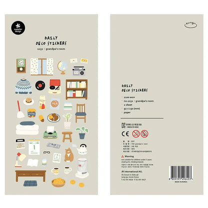 Korean Import Original Suatelier Collection Kawaii Daily Stickers Scrapbooking Diy Journal Stationery Sticker Deco Art Supplies