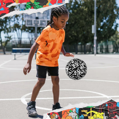 Premium Rubber Basketball Size 7/6/5/4 Outdoor Cement Court Training Sports Ball For Adults Youth Professional Game Equipment