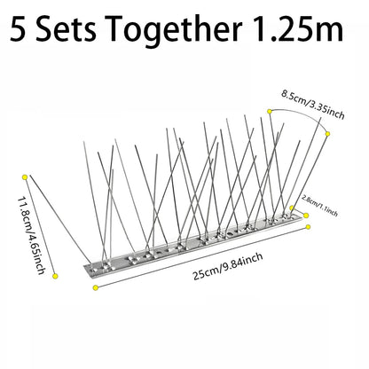 Bird Spikes Repellent Supplies Against Pigeons Crows Repeller Outdoor Defense Scare Birds Garden Scarecaper Outside Anti Gadgets