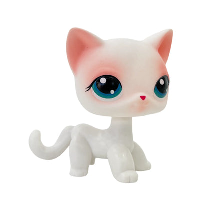 Rare pet toy Mini Stands Short Hair Kitten Old Figures Collection Original Bobble head toy lps