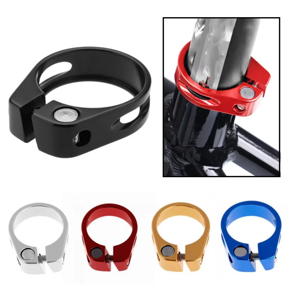 Cycles Bike Tube Clip Saddle Fixed Bicycle Accessories Aluminum Alloy 28.6/31.8/34.9mm Bike Parts Seatposts Clamp