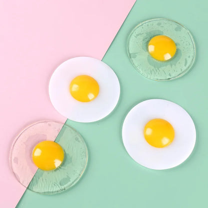 Funky Egg Squishy Ball Clear Squeeze Splat Ball Easter Basket Fillers Squishies Fun Toy Anxiety Reducer for Kids Adults