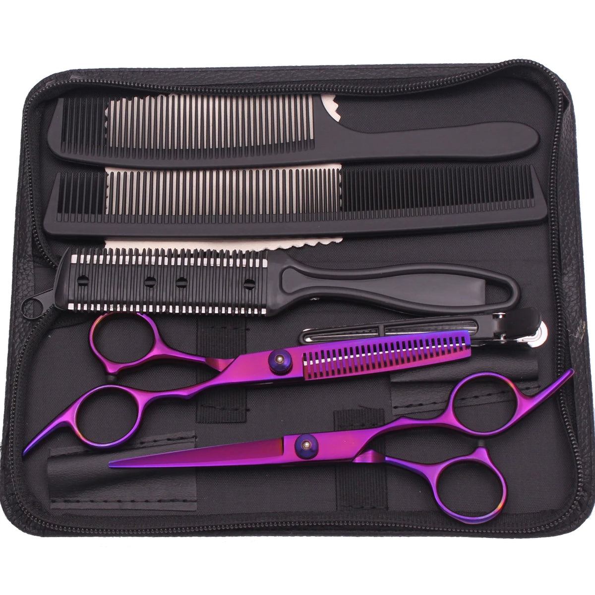 6'' Hair Scissors Professional Cutting Shears Thinning Hairdressing Razors Com Set Salon Barber & Home Japan Steel Dropshipping