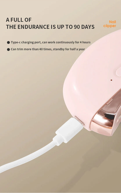 Automatic Electric Baby Nail Clipper - Anti-Splash Anti-Pinch Hand Nail Polisher