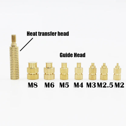 Brass Heat Set Insert Nut Electric Soldering Iron 60W LCD Digital Display Adjustable Temperature 220V/110V 3d Printer Copper Nut