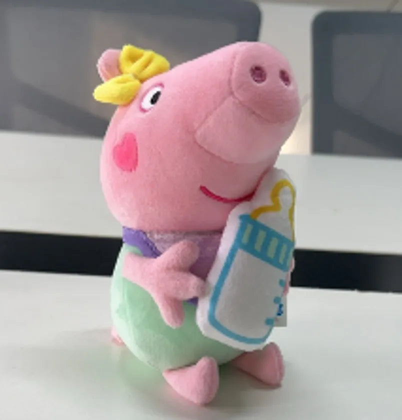 Genuine Peppa Pig Evie 12-19cm Evy Peppa George dinosaur Bear daddy mammy Boys Girls Birthday Gift Toys Christmas Doll Hot sale