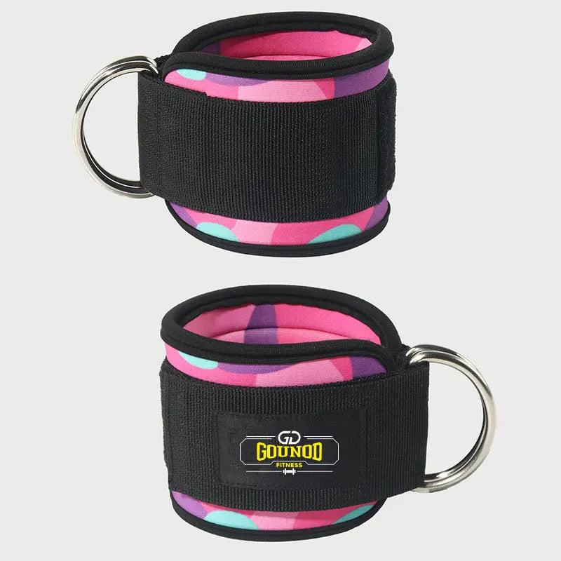 2PC/3PC GOUNOD Fitness Ankle Strap Adjustable D-Ring Support Cuffs Gym Leg Strength Exercise Pulley With Buckle Sport Guard Safe