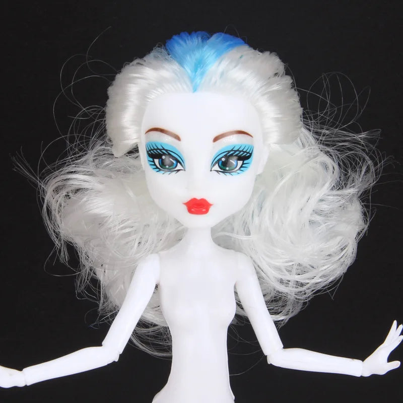 Multi-Joints Movable Doll Body Toy 23cm Doll Toy To Fit Many Heads White Green Brown Purple Monstering High Doll Body Cat heads
