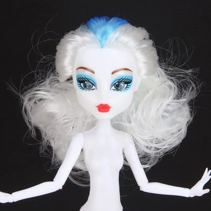 Multi-Joints Movable Doll Body Toy 23cm Doll Toy To Fit Many Heads White Green Brown Purple Monstering High Doll Body Cat heads