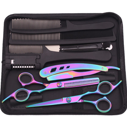 Hairdressing Scissors Black-Gold Hair Scissors Professional 6" JP Stainless Thinning Shears Haircut Scissors Barber Shop C1001