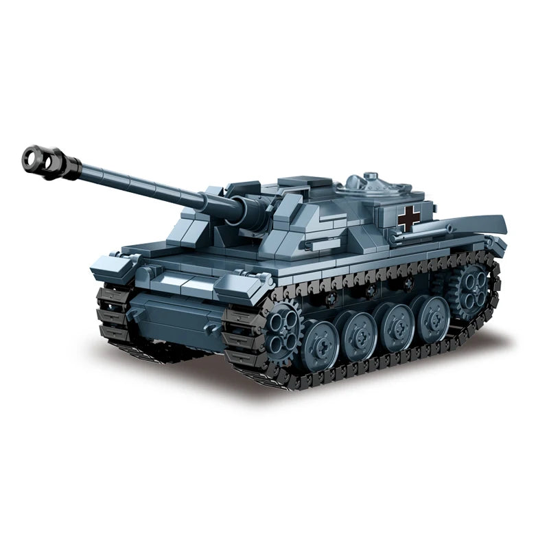 World War 2 WW2 Army Military Soldiers Armor Halftrack Main Station Tank Building Blocks Bricks Model DIY Assembly Toys For Kids