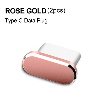 Metal Type C Dust Plugs Cellphone Anti-dust Protectors for Apple IPhone 15 Pro Max/15 Plus/15 Pro Samsung Dustplug