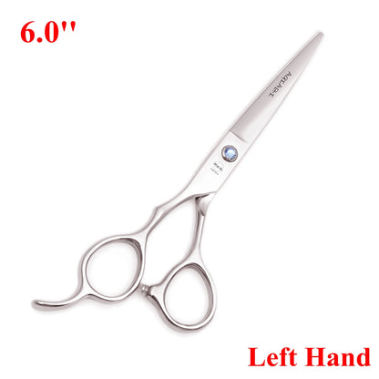 6.0'' Left Hand Professional Hairdressing Hair Scissors Cutting Shears Thinning Salon Barber Home Japan Steel Dropshipping A8001