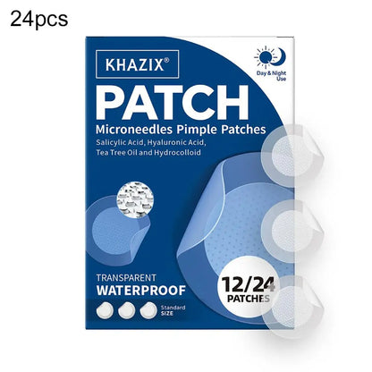 12/24PCS Micro Needle Pimple Patch Hydrocolloid Micropoint Pimple Patch For Acne Pimples Overnight, Invisible Acne Cover Patches